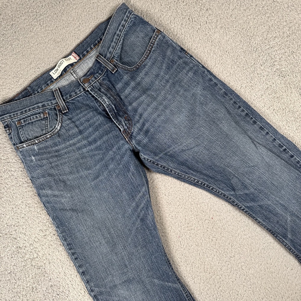 Vintage Levi's 527 Jeans Mens 34x30 Slim Bootcut Blue Denim Y2K Western